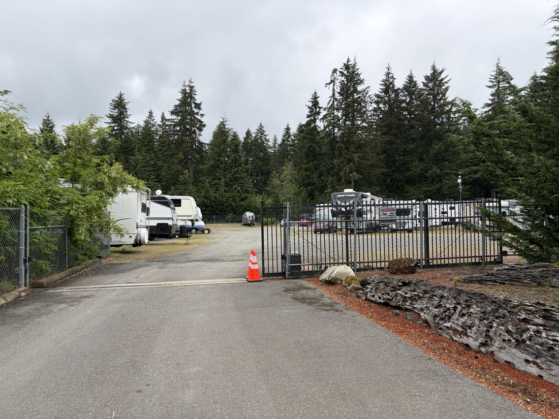 Gated, secured outdoor area for RVs, boats, and autos at ABC Storage